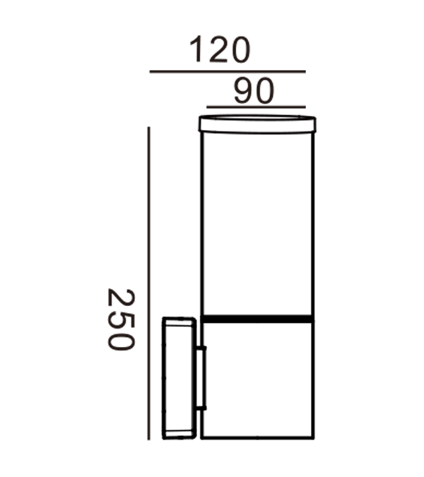Applique murale avec couvercle 90 pièces HR60101 Applique murale avec couvercle 90 pièces HR60101