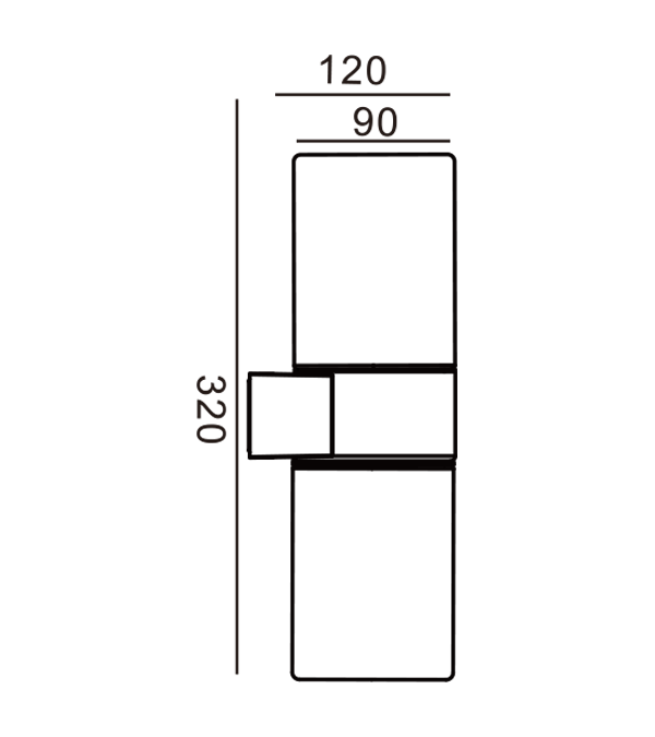 Applique murale double ronde en verre HR60464 Applique murale double ronde en verre HR60464