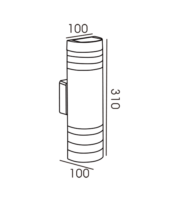 Applique semi-circulaire rayée à double tête HR60176 Applique semi-circulaire rayée à double tête HR60176