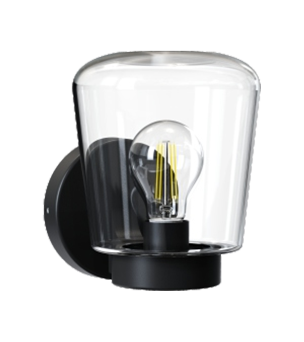 Applique murale en plastique et verre à dessus plat HR60772 Applique murale en plastique et verre à dessus plat HR60772