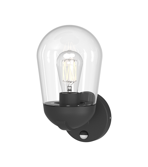 Lampe murale à induction avec hotte en verre Rocket Head HR60111S Lampe murale à induction avec hotte en verre Rocket Head HR60111S