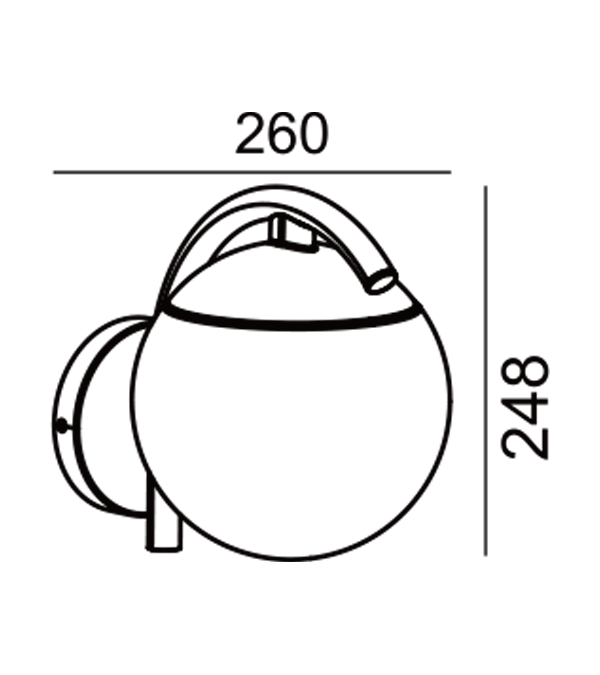 Applique murale ronde en verre Parrot Bend HR60671 Applique murale ronde en verre Parrot Bend HR60671
