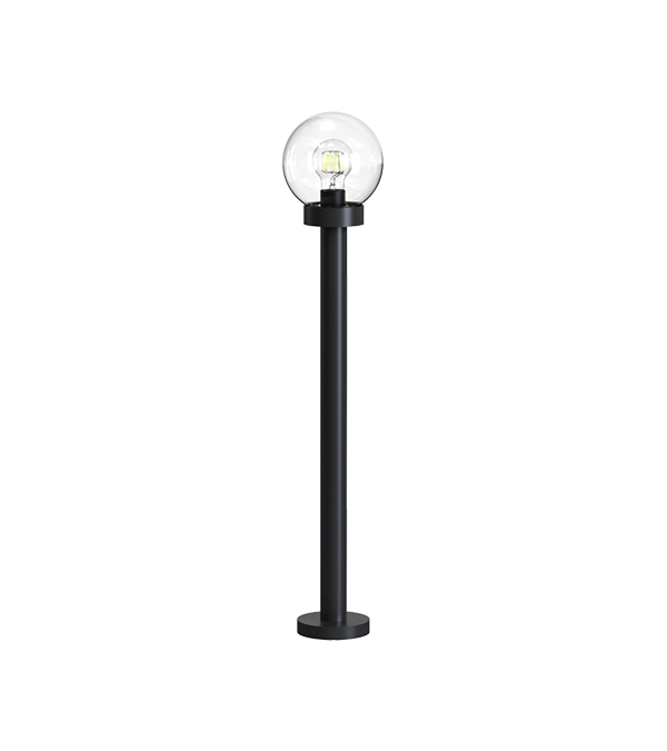 Lampe de jardin ronde en verre et plastique HR60775-930 Lampe de jardin ronde en verre et plastique HR60775-930