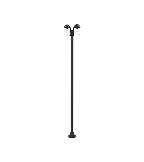 Lampe de jardin à dessus plat à double tête HR60703 Lampe de jardin à dessus plat à double tête HR60703
