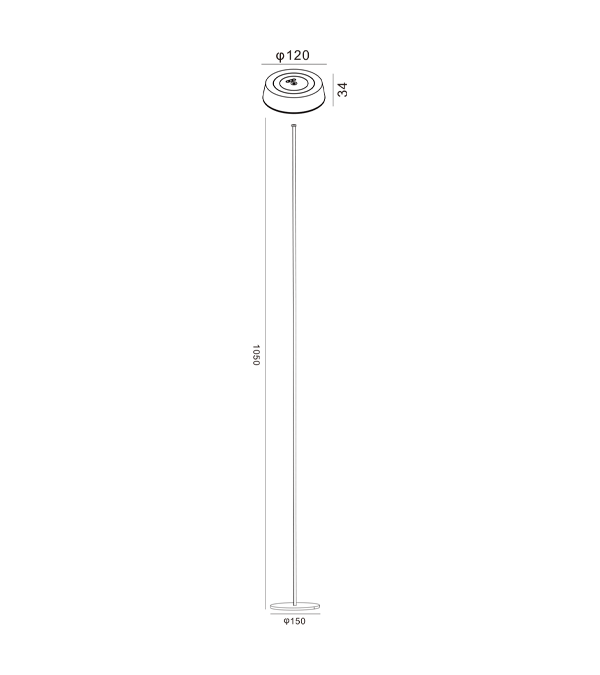 Lampe de bureau à charge plate élevée 1090 HR90053-1090 Lampe de bureau à charge plate élevée 1090 HR90053-1090