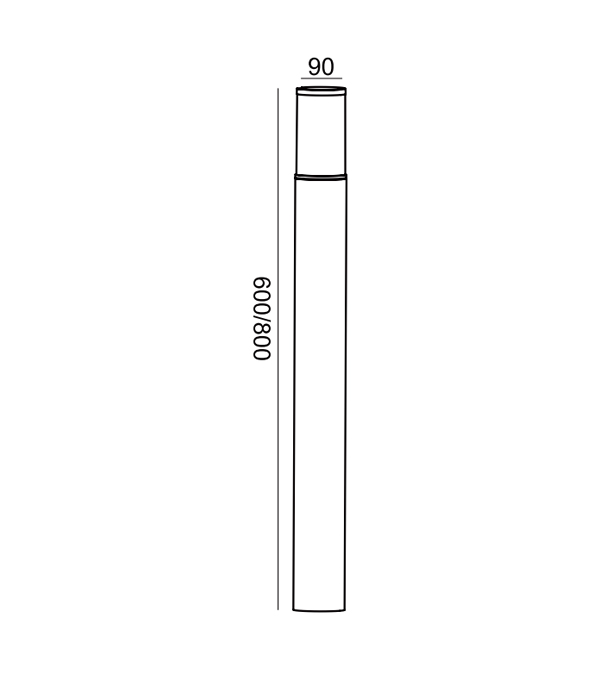 Lampe de jardin LED de petite taille HR60733-800 Lampe de jardin LED de petite taille HR60733-800