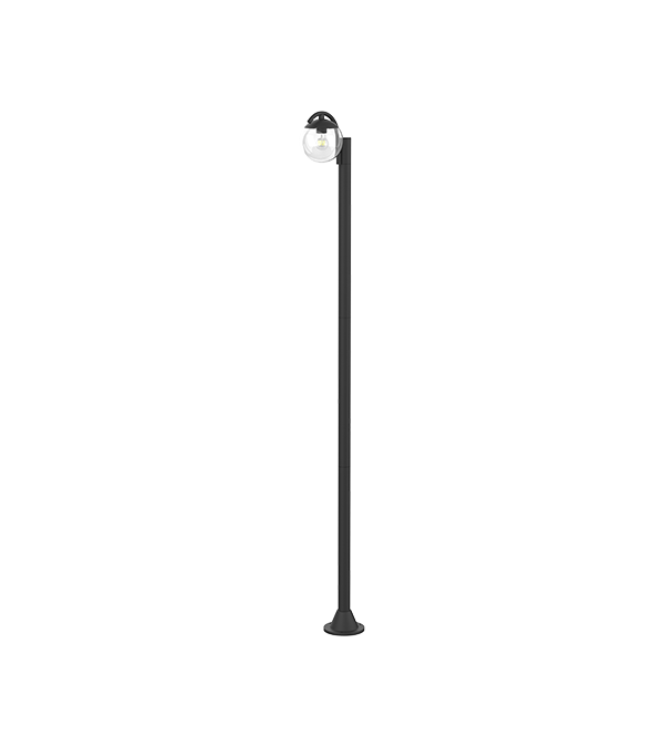 Lampe de jardin ronde en verre à tête unique HR60692 Lampe de jardin ronde en verre à tête unique HR60692