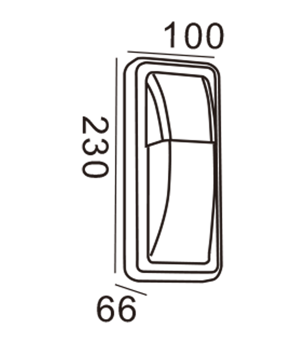 Applique murale Apple-Rectangle HR20025 Applique murale Apple-Rectangle HR20025