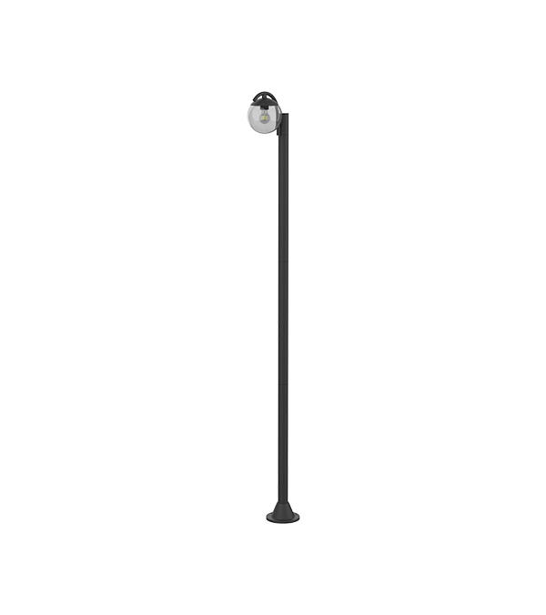 Lampe de jardin ronde en verre à tête unique HR60692 Lampe de jardin ronde en verre à tête unique HR60692