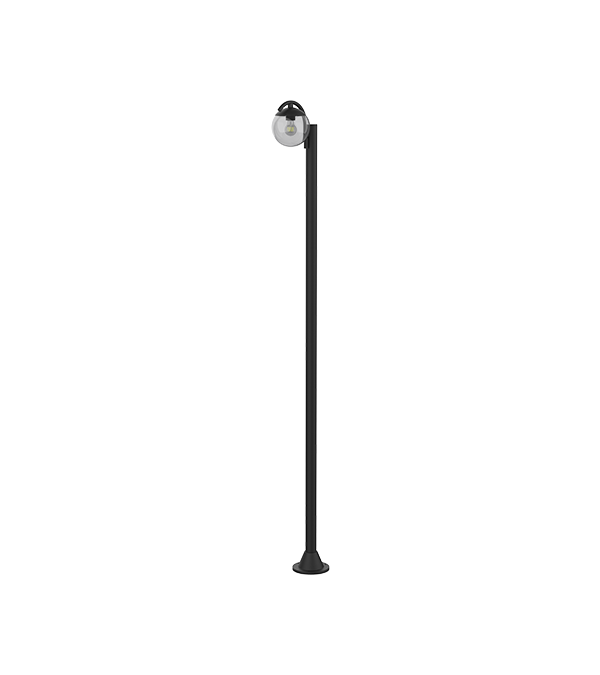 Lampe de jardin ronde en verre à tête unique HR60692 Lampe de jardin ronde en verre à tête unique HR60692