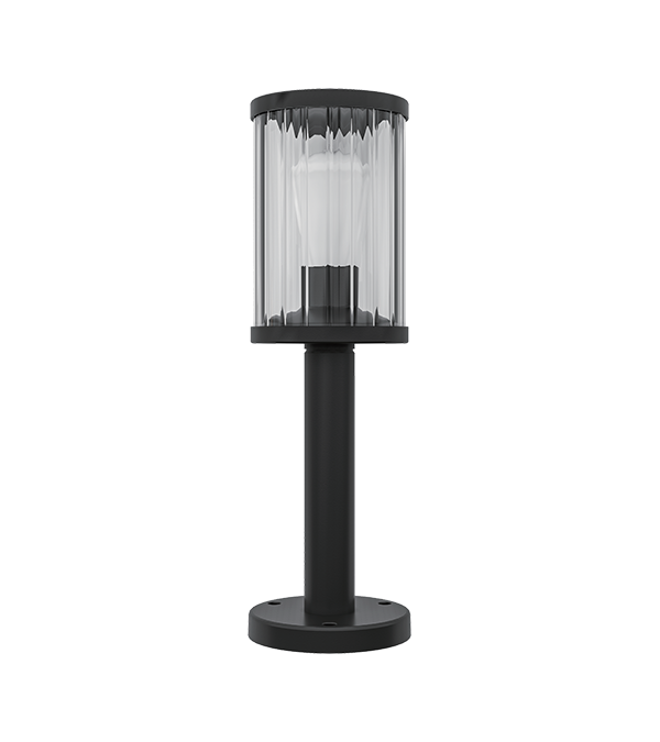 Lampe de jardin E27 en verre à rayures verticales HR60131-600 Lampe de jardin E27 en verre à rayures verticales HR60131-600