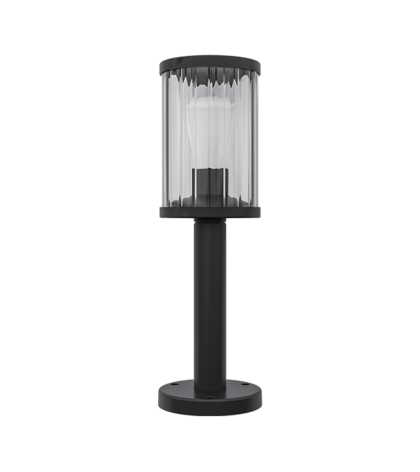 Lampe de jardin LED à rayures verticales en verre HR60132-600 Lampe de jardin LED à rayures verticales en verre HR60132-600