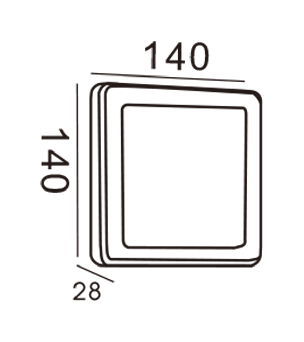 Applique Murale Apple-Rectangle HR20012 Applique Murale Apple-Rectangle HR20012