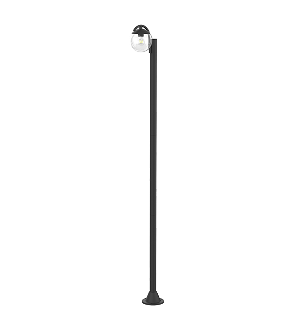 Lampe de jardin ronde en verre à tête unique HR60692 Lampe de jardin ronde en verre à tête unique HR60692